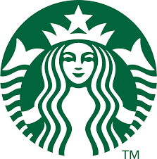 Starbucks Logo of a green lady, on a white background