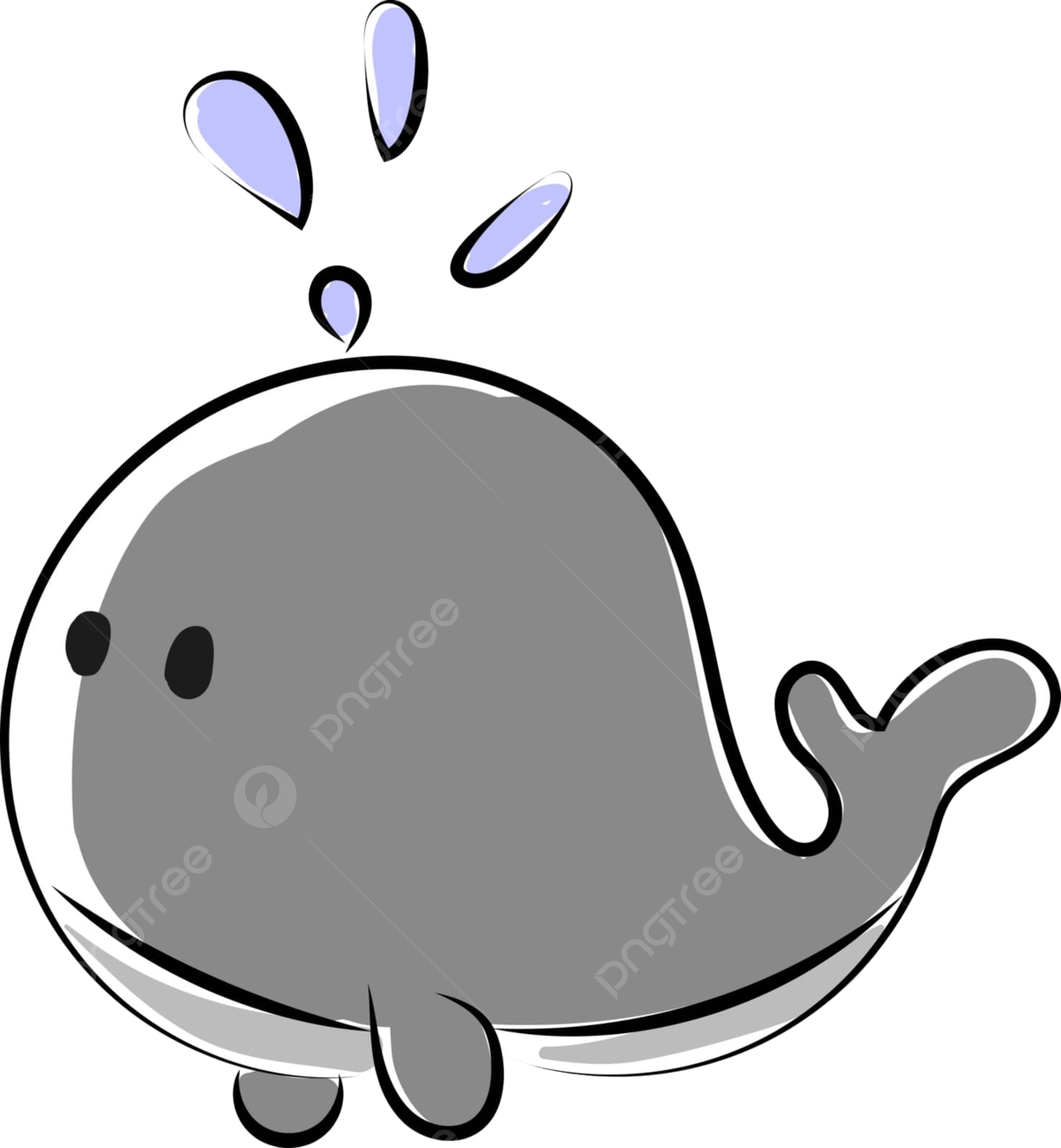 logo with a small grey whale 